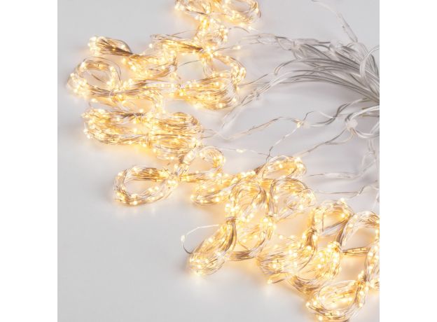 Гирлянда занавес "роса" теплый белый 2*2,6М IP20 200-006