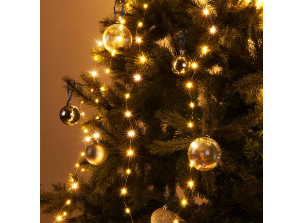 Гирлянда занавес "роса" теплый белый 2*2,6М IP20 200-006