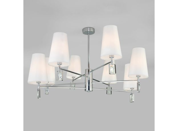 Классическая люстра с абажурами 60137/8 хром