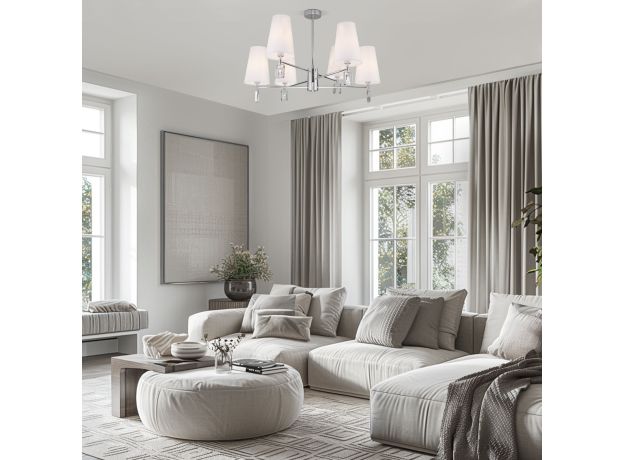 Классическая потолочная люстра 60137/6 хром