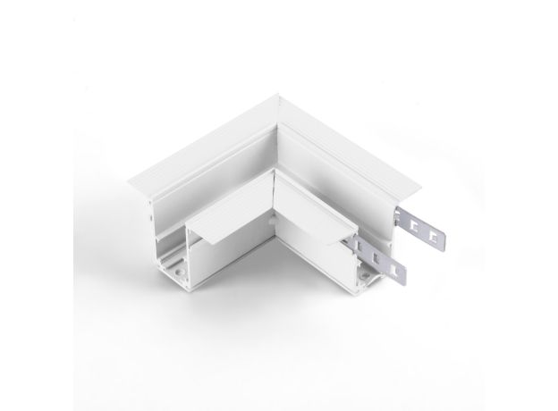 Коннектор угловой для встраиваемого шинопровода Slim Magnetic белый 85092/00