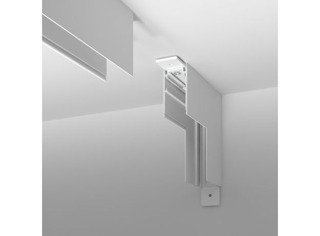 Коннектор угловой внутренний для накладного шинопровода Slim Magnetic белый 85091/00