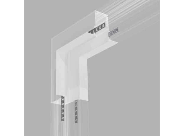 Коннектор угловой внутренний для встраиваемого шинопровода Slim Magnetic белый 85093/00