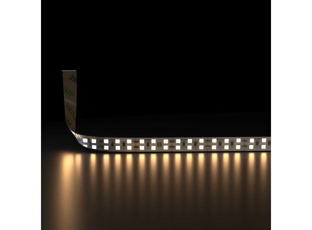Лента светодиодная 240 LED 18 Вт IP20 двухрядная 3300К теплый белый, 5м 2835 24V 240Led 18W IP20