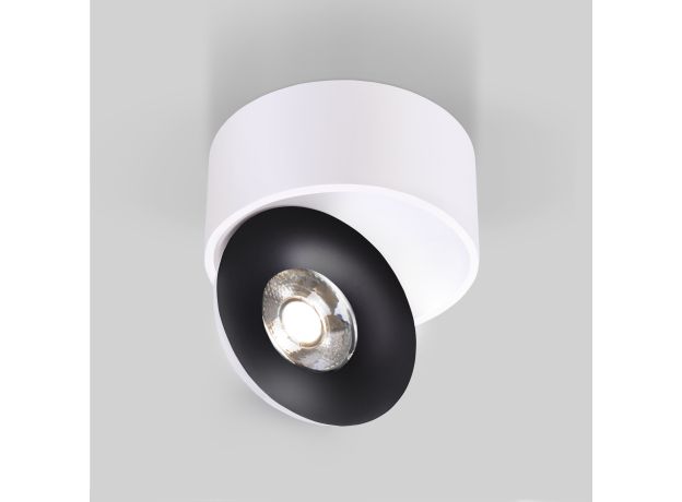 Накладной светодиодный светильник Glide белый/черный 25100/LED