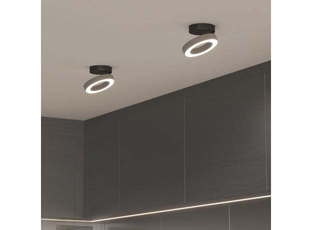 Накладной светодиодный светильник Spila серебро 25105/LED