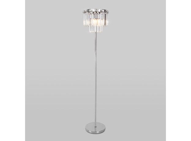 Напольный светильник с хрусталем 01137/3 хром