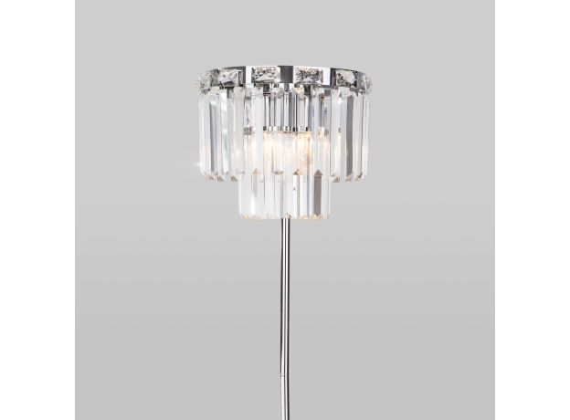 Напольный светильник с хрусталем 01137/3 хром