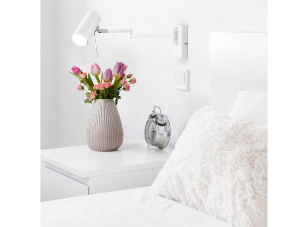 Настенный светильник с поворотным плафоном 20166/1 белый