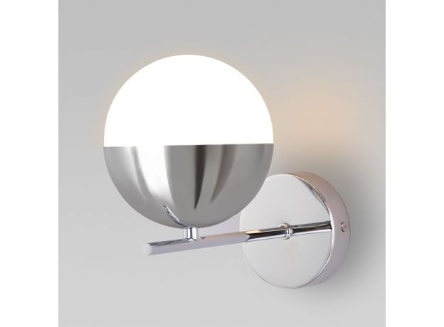 Настенный светильник со стеклянным плафоном 70129/1 хром