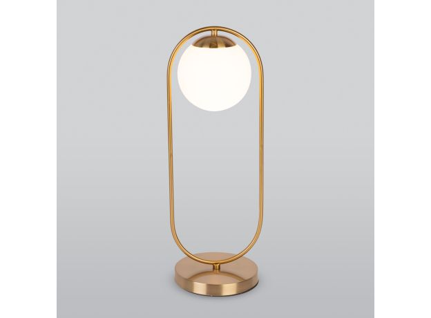 Настольная лампа с круглым плафоном 01138/1 золото