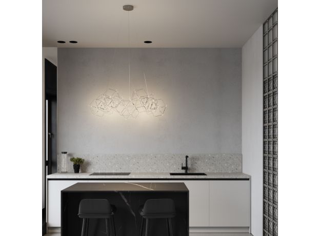 Подвесной светильник 90169/12 черный жемчуг