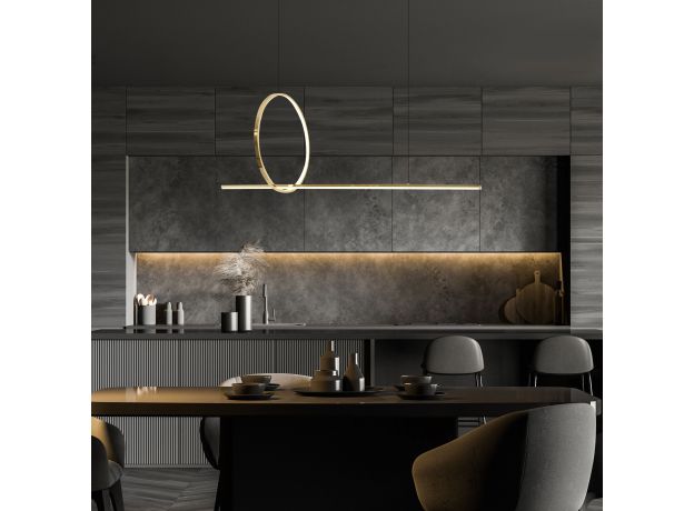 Подвесной светильник 90266/1 золото