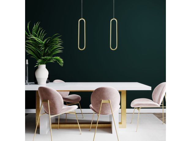 Подвесной светильник 90269/1 черный/золото