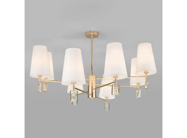 Потолочная люстра с абажурами 60137/8 золото
