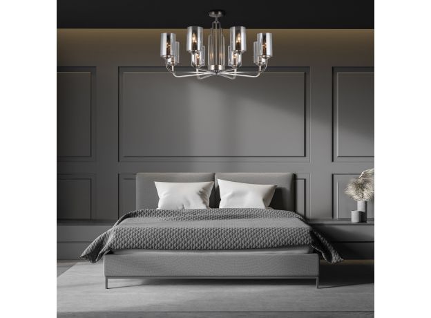 Потолочная люстра 60138/8 сатин-никель