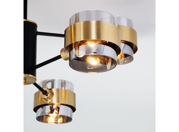 Потолочная люстра в стиле лофт 70127/6 черный/дымчатый