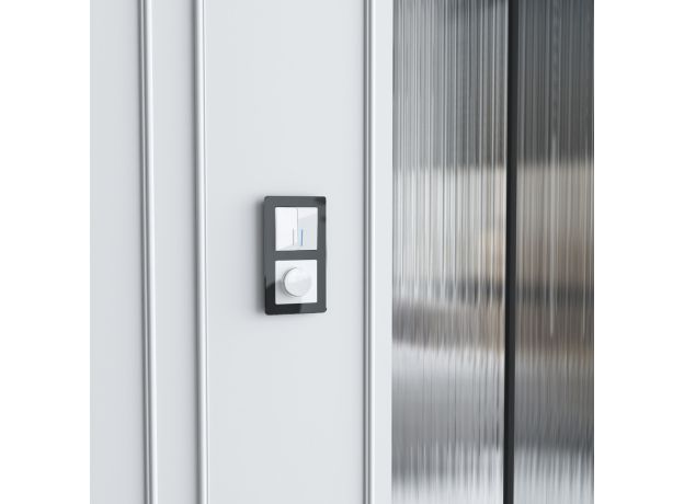 Рамка из акрила на 2 поста Acrylic черный W0022708