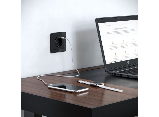 Рамка из акрила на 1 пост Acrylic черный W0012708