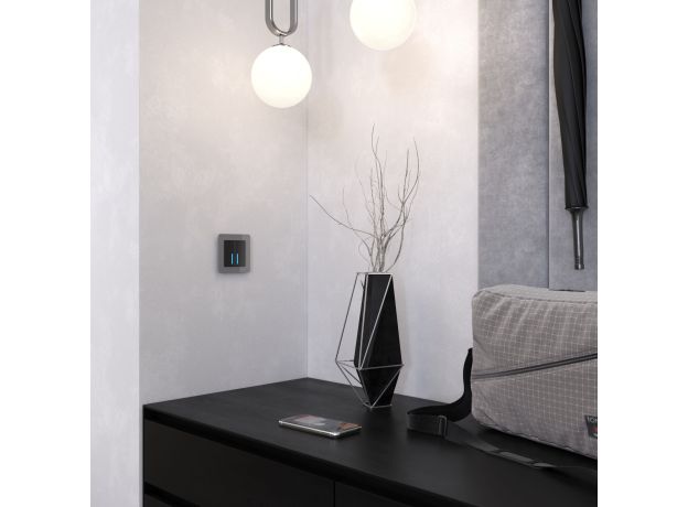 Рамка из акрила на 1 пост Acrylic графит W0012704