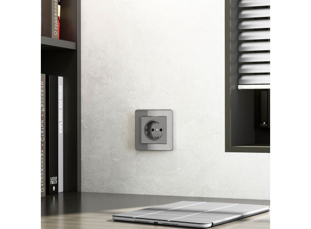 Рамка из акрила на 1 пост Acrylic графит W0012704