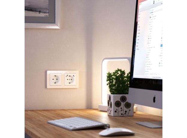 Рамка из акрила на 2 поста Acrylic айвори W0022743