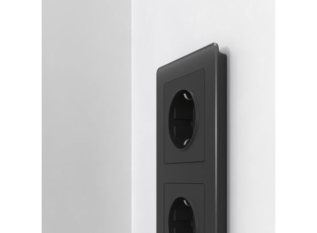 Рамка из акрила на 2 поста Acrylic черный W0022708