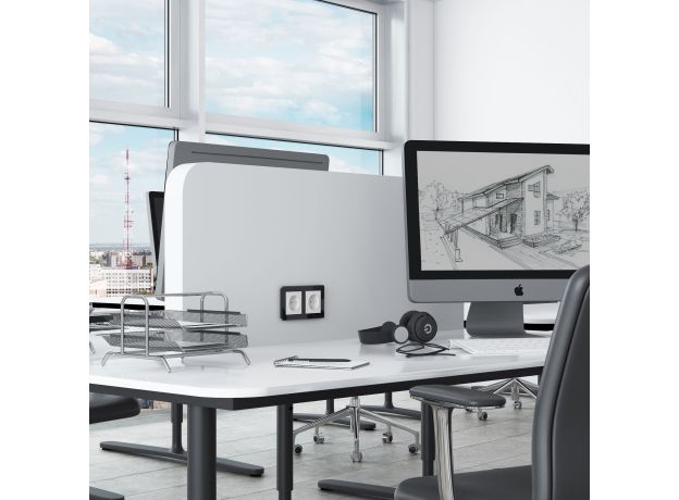 Рамка из акрила на 2 поста Acrylic черный W0022708