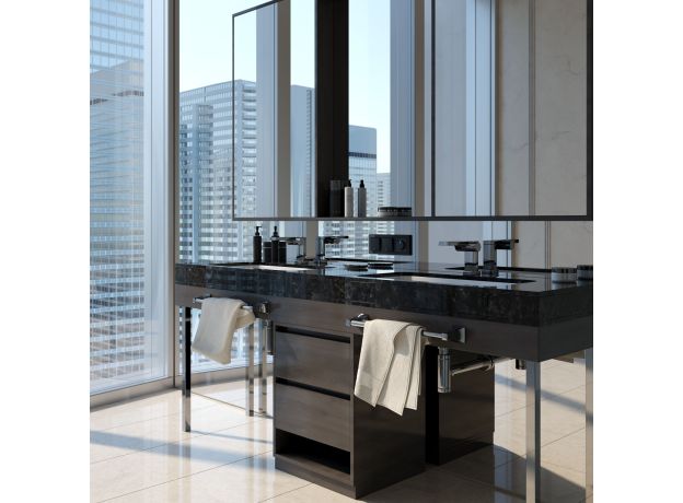 Рамка из акрила на 3 поста Acrylic черный W0032708