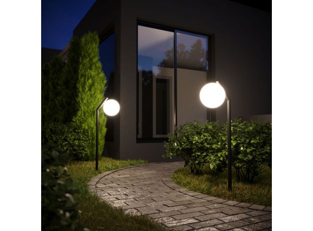 Светильник садово-парковый Sfera F 35158/F черный