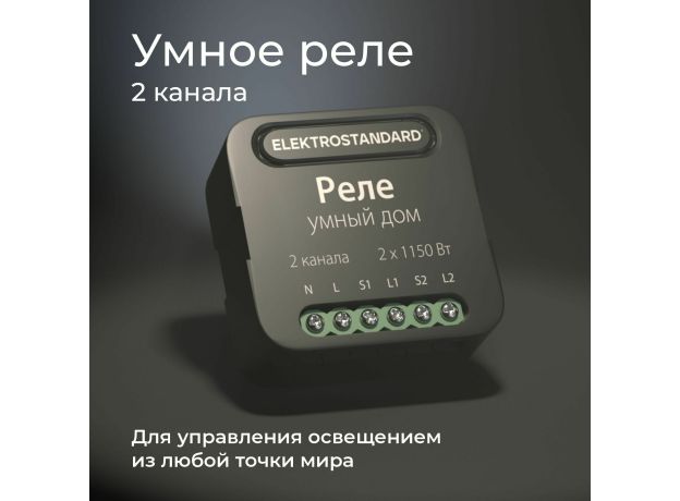 Умное двухканальное реле 76007/00