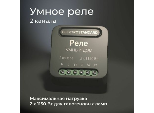 Умное двухканальное реле 76007/00