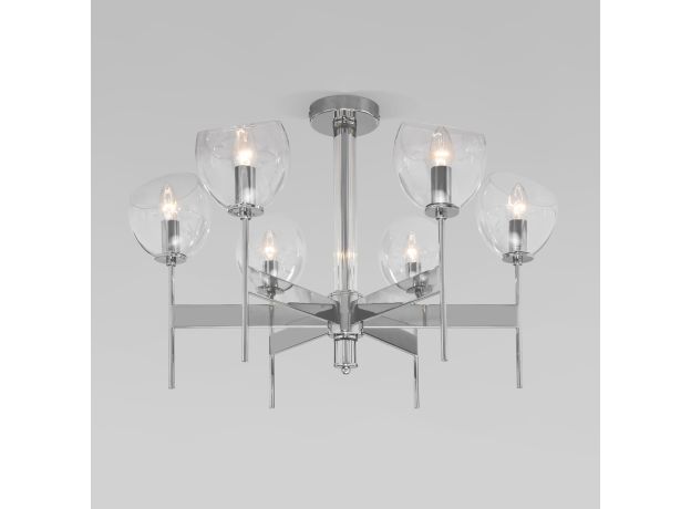 Умный потолочный светильник 60130/6 хром Smart