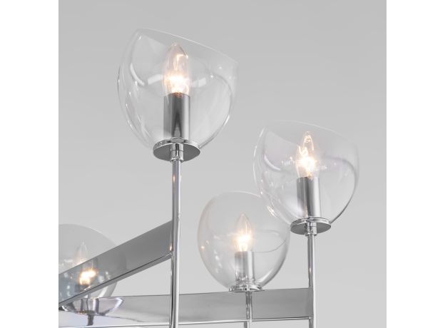 Умный потолочный светильник 60130/8 хром Smart