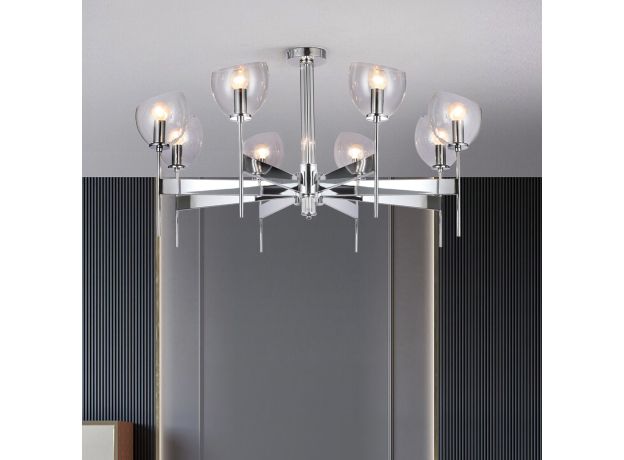 Умный потолочный светильник 60130/8 хром Smart