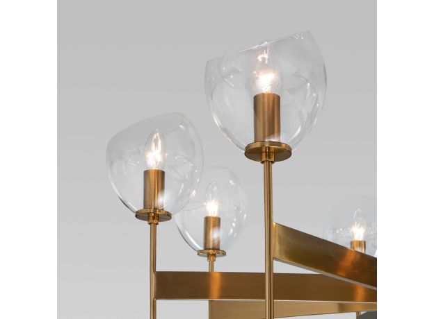 Умный потолочный светильник 60130/8 латунь Smart