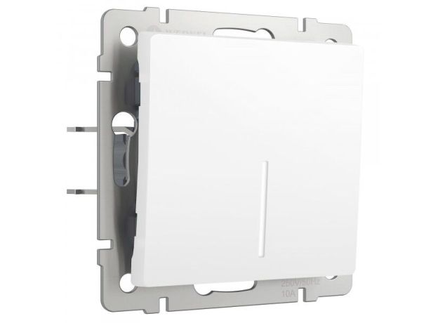 Выключатель одноклавишный с подсветкой (белый матовый) W1110161