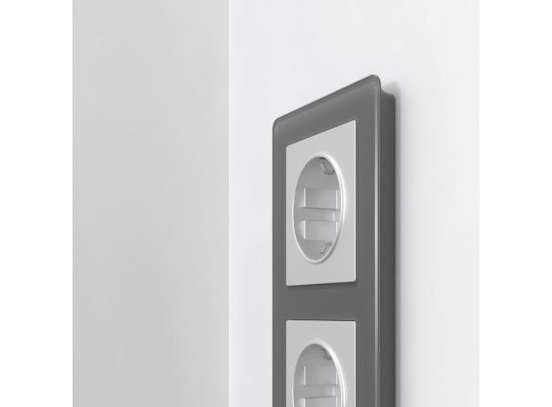 Рамка из акрила на 2 поста Acrylic графит W0022704