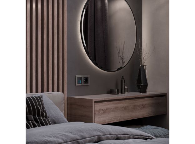 Рамка из акрила на 2 поста Acrylic графит W0022704