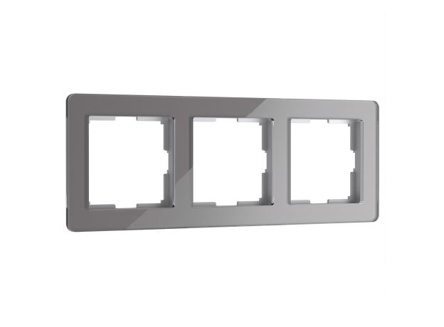 Рамка из акрила на 3 поста Acrylic графит W0032704