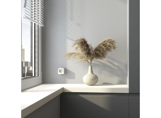 Розетка с заземлением, шторками и USB тип A+C Gallant слоновая кость W5071703