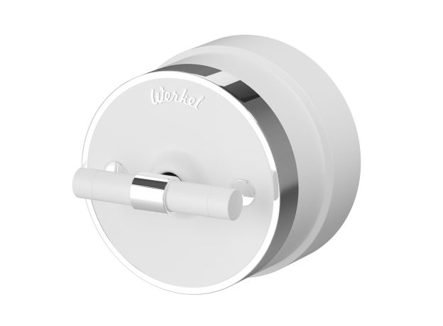 Выключатель на 4 положения двухклавишный Vintage белый матовый/хром W5822050