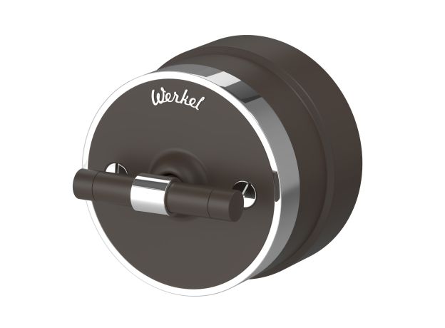 Выключатель на 4 положения двухклавишный Vintage мокко матовый/хром W5822052