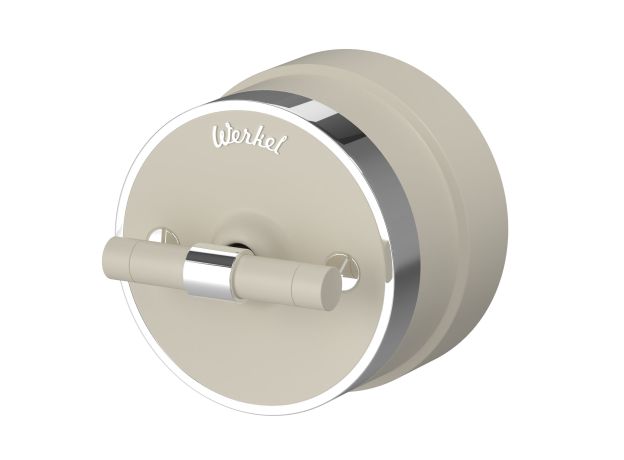 Выключатель на 4 положения двухклавишный Vintage слоновая кость матовый/хром W5822055