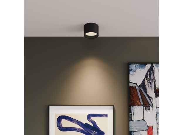 Накладной акцентный светильник черный 25123/LED