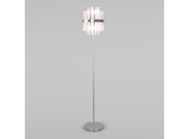 Торшер с декоративным плафоном 01110/4 никель