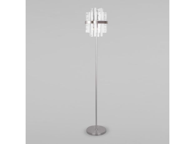 Торшер с декоративным плафоном 01110/4 никель