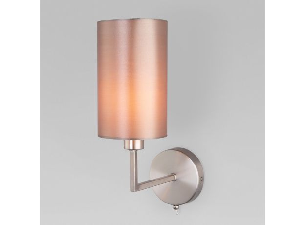 Настенный светильник с абажуром 60134/1 никель