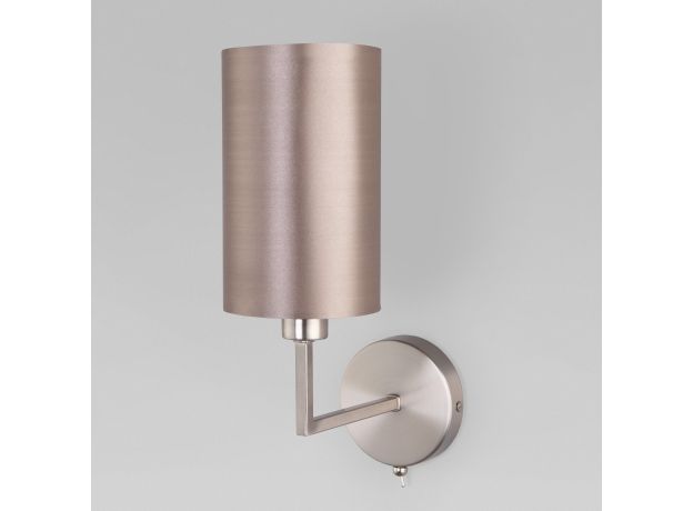 Настенный светильник с абажуром 60134/1 никель