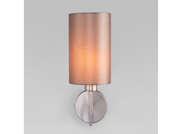 Настенный светильник с абажуром 60134/1 никель